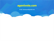 Tablet Screenshot of agentvote.com